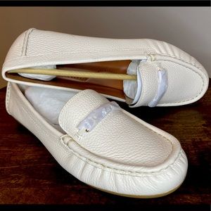 Coach Mavis Leather Loafers SIZE 8 COLOR Chalk